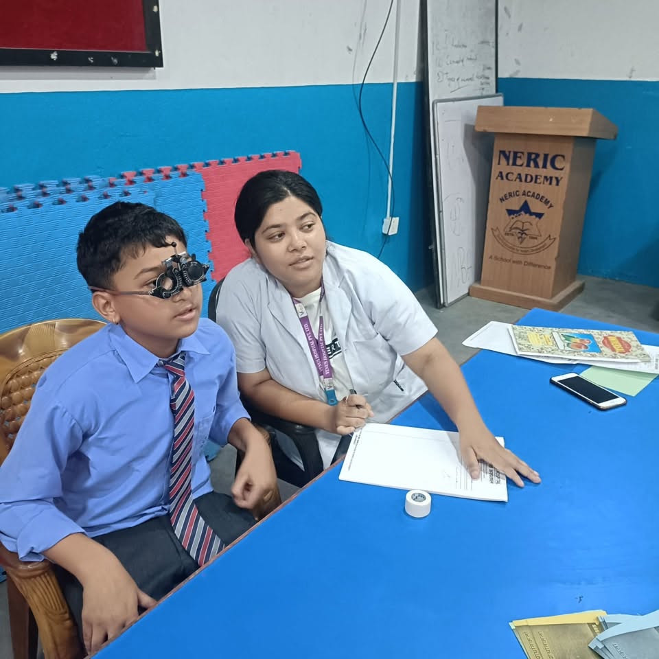 Eye Camp at Neric Academy From Venus Hospital