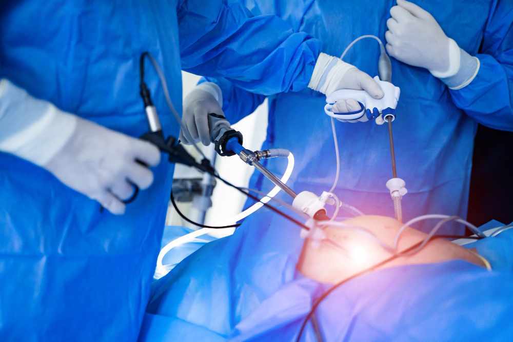 Laparoscopy Treatment at Hospital.